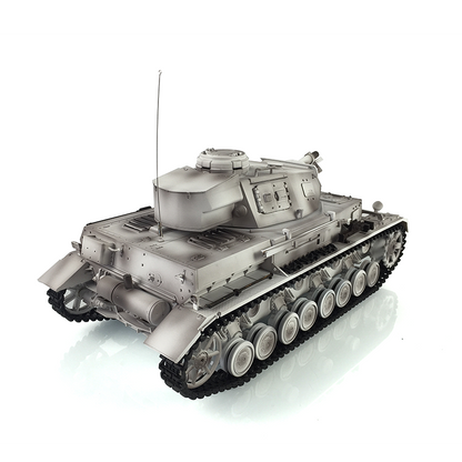 Henglong 1/16 2.4G 7.0 Customized 3858 Panzer IV F RTR RC Tank 360 Degree Turret Smoke IR BB Metal Tracks Drive Idler Road Wheels Gearbox Tracks