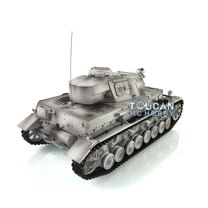2.4G Henglong 1/16 Snow 7.0 Plastic German Panzer IV F RTR RC Tank Model 3858 Infrared Combating System Metal Barrel BB Unit
