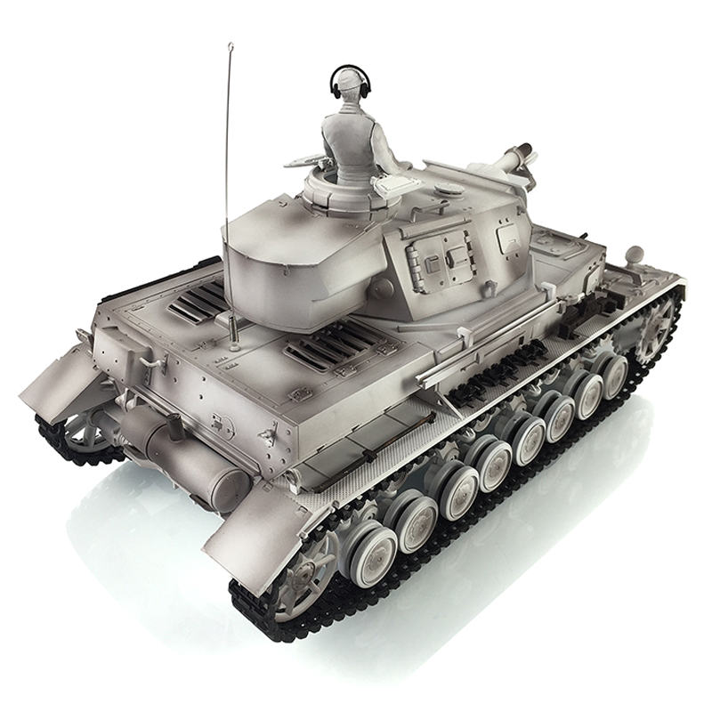 Henglong 1/16 2.4G 7.0 Customized 3858 Panzer IV F RTR RC Tank 360 Degree Turret Smoke IR BB Metal Tracks Drive Idler Road Wheels Gearbox Tracks