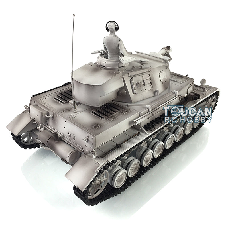 2.4G Henglong 1/16 Snow 7.0 Upgraded Panzer IV F RTR RC Tank 3858 Metal Tracks Sprocket Idler Wheels Infrared Combating System