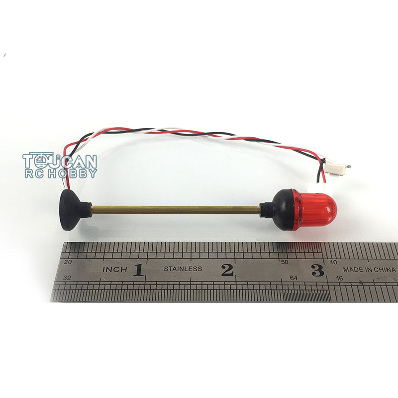 Henglong LED Flashing Warning Light Caution Lamp for 1/16 Remote Control Tank DIY Radio System Vehicle Model Accessories