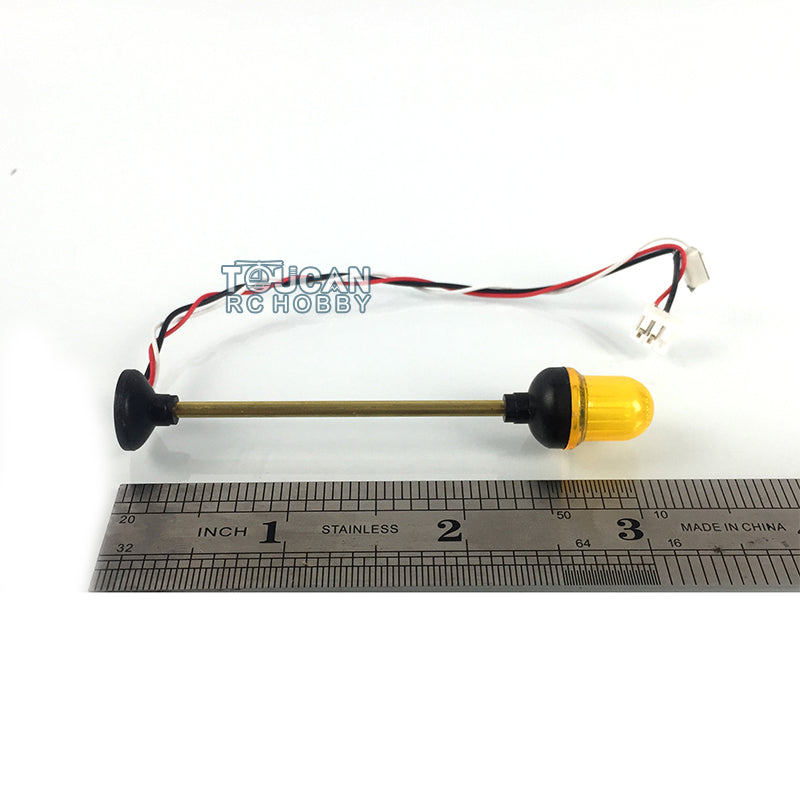 Henglong LED Flashing Warning Light Caution Lamp for 1/16 Remote Control Tank DIY Radio System Vehicle Model Accessories