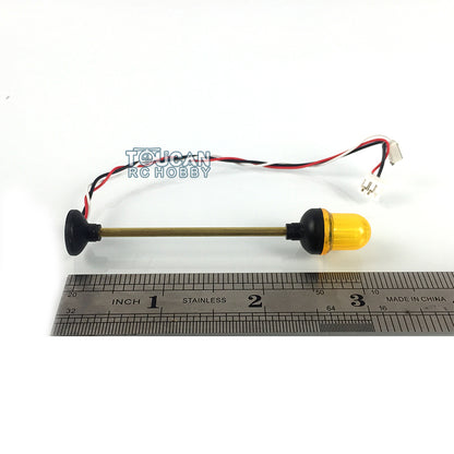 Henglong LED Flashing Warning Light Caution Lamp for 1/16 Remote Control Tank DIY Radio System Vehicle Model Accessories