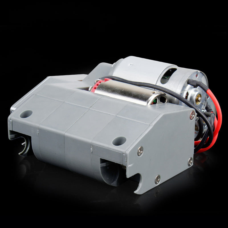 Henglong 1/16 Double Flow Gearbox L49mm H65mm 60mm With Plastic Shell Gears 1/39 Gear Ratio For Plastic RC Tank Vehicle Part