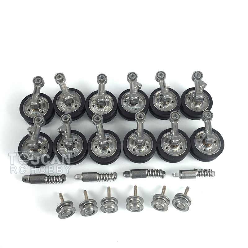Metal Tracks Sprockets Idlers Road Wheels For HengLong 1/16 3848/3849/3868 Remote Control Tank Model Vehicle Accessories