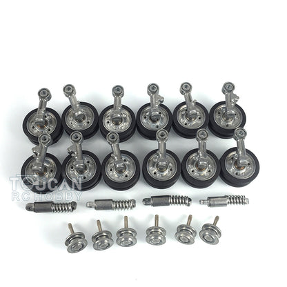 Metal Tracks Sprockets Idlers Road Wheels For HengLong 1/16 3848/3849/3868 Remote Control Tank Model Vehicle Accessories