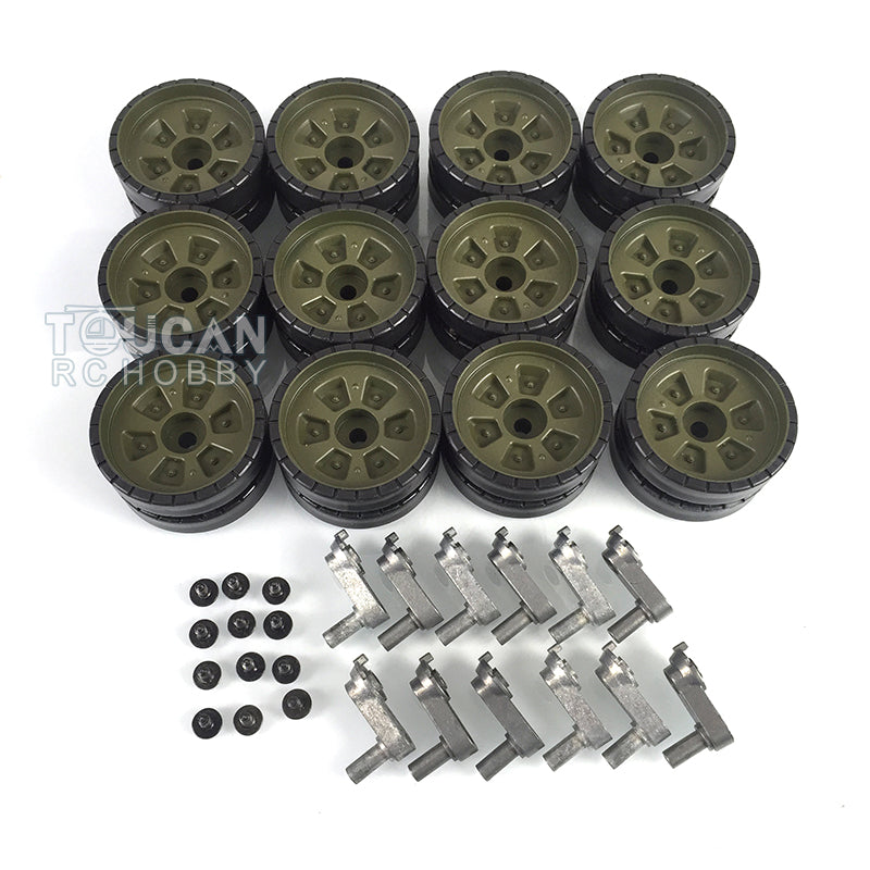 Heng Long Plastic Sprockets Road Wheels Idlers Telescopic Barrel Accessories Package For 3939 Russian T72 RC Tank Vehicle Model
