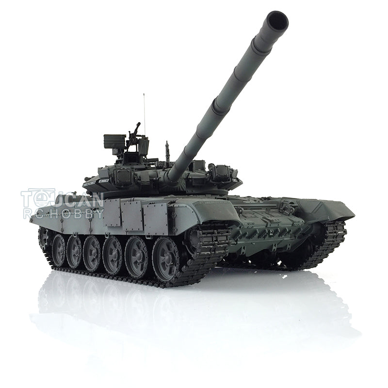 1/16 Henglong 7.0 Russian T90 RC Tank 3938 360 Degree Turret Red Eyes Metal Road Wheels Barrel lifting Idle Smoke Infrared Combating System