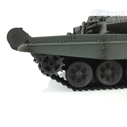 IN Stock Henglong 1/16 7.0 T90 3938 RTR RC Tank 360 Turret Twin-Pin Metal Track Wheels Red Eyes BB IR 360 Degree Turret Smoke Remote Control Military Vehicle