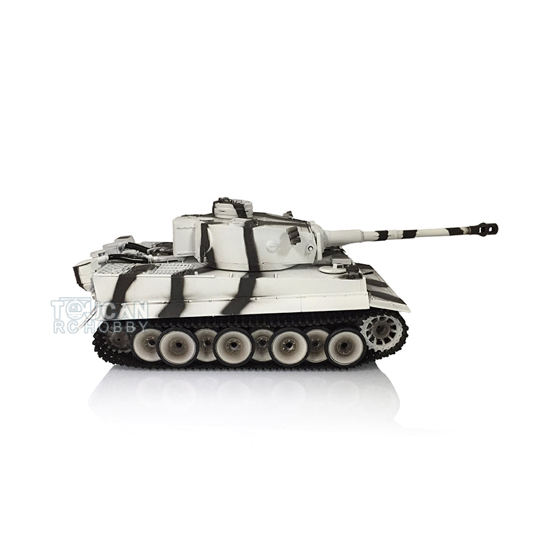 Henglong 1/16 Scale 7.0 Plastic Ver German Tiger I RTR RC Tank 3818 Model Metal Road Wheel Suspension Infrared Combating System Smoking BB Unit