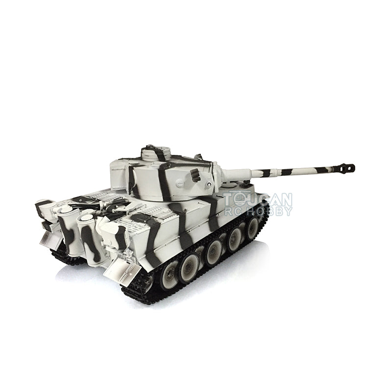 Henglong 1/16 Scale 7.0 Plastic Ver German Tiger I RTR RC Tank 3818 Model Metal Road Wheel Suspension Infrared Combating System Smoking BB Unit