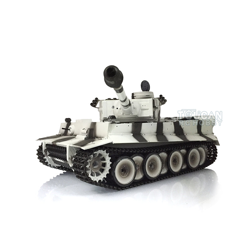 Henglong 1/16 Scale 7.0 Plastic Ver German Tiger I RTR RC Tank 3818 Model Metal Road Wheel Suspension Infrared Combating System Smoking BB Unit
