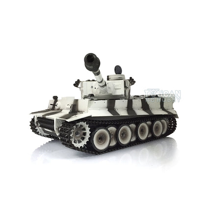 Henglong 1/16 Scale 7.0 Plastic Ver German Tiger I RTR RC Tank 3818 Model Metal Road Wheel Suspension Infrared Combating System Smoking BB Unit