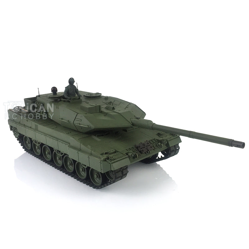 Henglong 1/16 7.0 Upgraded Ver German Leopard2A6 3889 RTR RC Tank Model IR BB Smoke Sound Steel Gearbox Metal Tracks Drive Idler Wheels