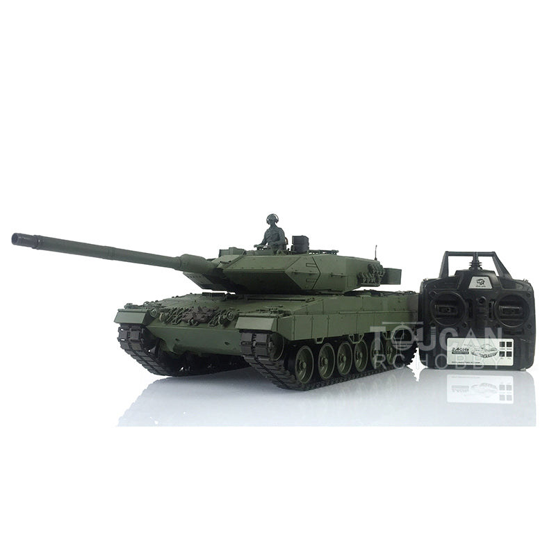 Henglong 1/16 7.0 Upgraded Ver German Leopard2A6 3889 RTR RC Tank Model IR BB Smoke Sound Steel Gearbox Metal Tracks Drive Idler Wheels