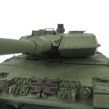 Henglong 1/16 7.0 Leopard2A6 RTR RC Tank Remote Control Military Model 3889 IR BB Smoke Barrel Recoil 360 Degree Turret Metal Tracks Wheels Gearbox