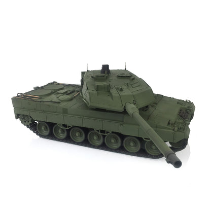 Henglong 1/16 7.0 Leopard2A6 RTR RC Tank Remote Control Military Model 3889 IR BB Smoke Barrel Recoil 360 Degree Turret Metal Tracks Wheels Gearbox