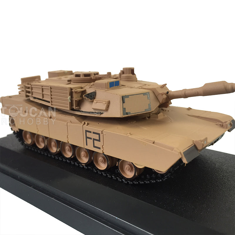 US Warehouse Henglong 1/72 Plastic U.S. Abrams M1A2 Tank 3918 Static Model Armored Vehicles Without Radio Control System