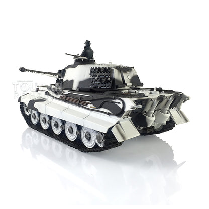 2.4G Henglong 1/16 Yellow 7.0 Plastic German King Tiger RTR RC Tank Model 3888A Radio Control Infrared Combating System Metal Barrel