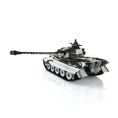 2.4G Henglong 1/16 Yellow 7.0 Upgraded King Tiger RTR RC Tank 3888A Metal Barrel Tracks Sprocket Wheels Infrared Combating System