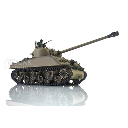 IN Stock Henglong 1/16 7.0 Upgraded M4A3 Sherman 3898 RTR RC Tank Barrel Recoil Model BB IR Smoke Metal Tracks Drive Idler Wheels