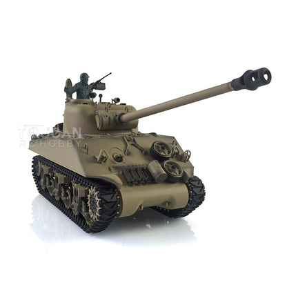 Henglong 1/16 FPV TK7.0 M4A3 Sherman RTR RC Tank Model 3898 w/ 360 Degrees Rotating Turret FPV Camera Metal Tracks Engine Sound