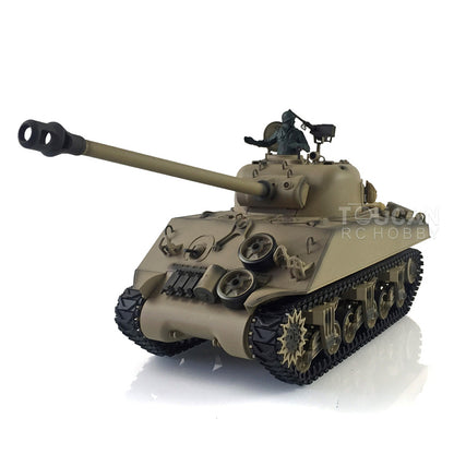 Henglong 1/16 TK7.0 3898 USA M4A3 Sherman RTR RC Tank with Barrel Recoil Smoke 360 Degrees Turret BB IR Metal Tracks Gearbox Drive Idler Wheels
