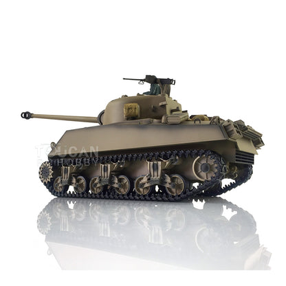 IN Stock Henglong 1/16 7.0 Upgraded M4A3 Sherman 3898 RTR RC Tank Barrel Recoil Model BB IR Smoke Metal Tracks Drive Idler Wheels