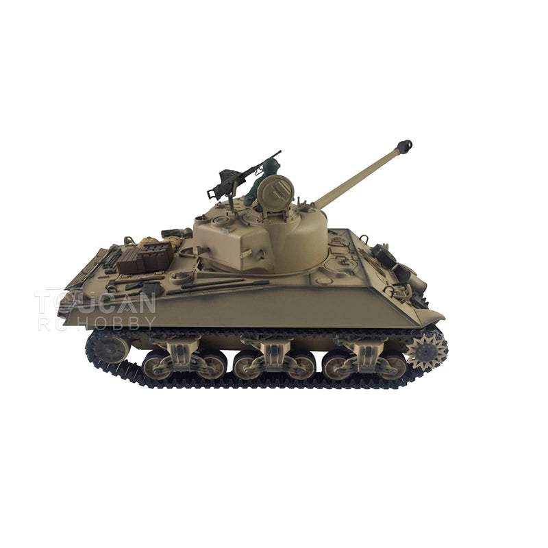 Henglong 1/16 TK7.0 3898 USA M4A3 Sherman RTR RC Tank with 360 Degrees Turret Barrel Recoil Smoke BB IR 