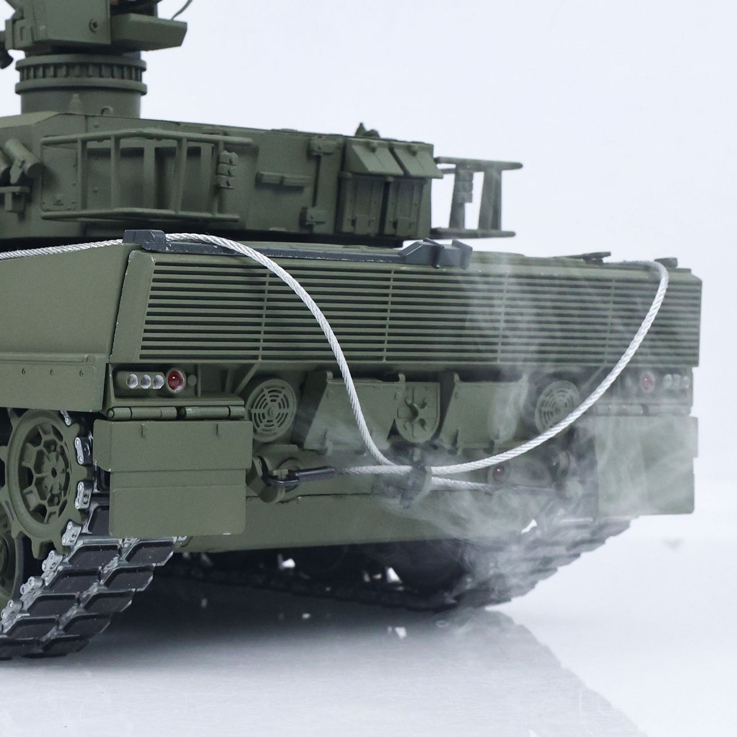 TOUCAN 1/16 Metal 3889 German Leopard A6 RTR RC Tank 360 Degree Turret Electric Periscope Barrel Recoil Smoke Metal Road Drive Idler Wheels