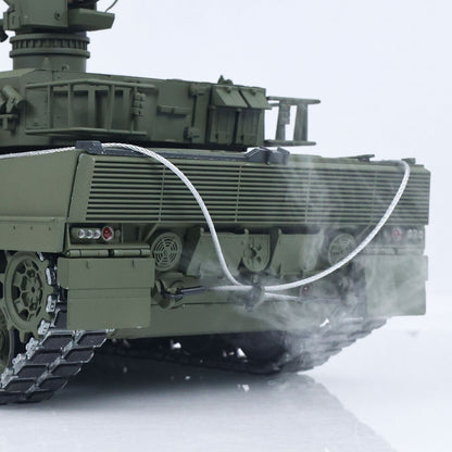 TOUCAN 1/16 Metal 3889 German Leopard A6 RTR RC Tank 360 Degree Turret Electric Periscope Barrel Recoil Smoke Metal Road Drive Idler Wheels