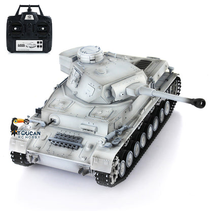 Henglong 1/16 Snow 7.0 Customized Panzer IV F2 RTR RC Tank 3859 Metal Driving Idler Wheels 360 Degree Turret Rotation Infrared Combating