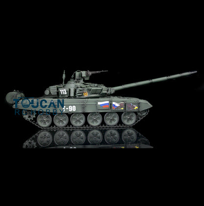 Henglong 1/16 RC Tank Model 3938 T90 W/ Metal Chassis 7.1 Version Sound Effect 360 Degrees Rotating Turret Infrared System Flash