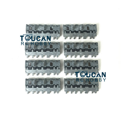 Metal Tracks Sprockets Idlers Guard Plate Machine Gun Turret Side Armor Hull Decoration For Henglong 1/16 RC 3888A Tank Model