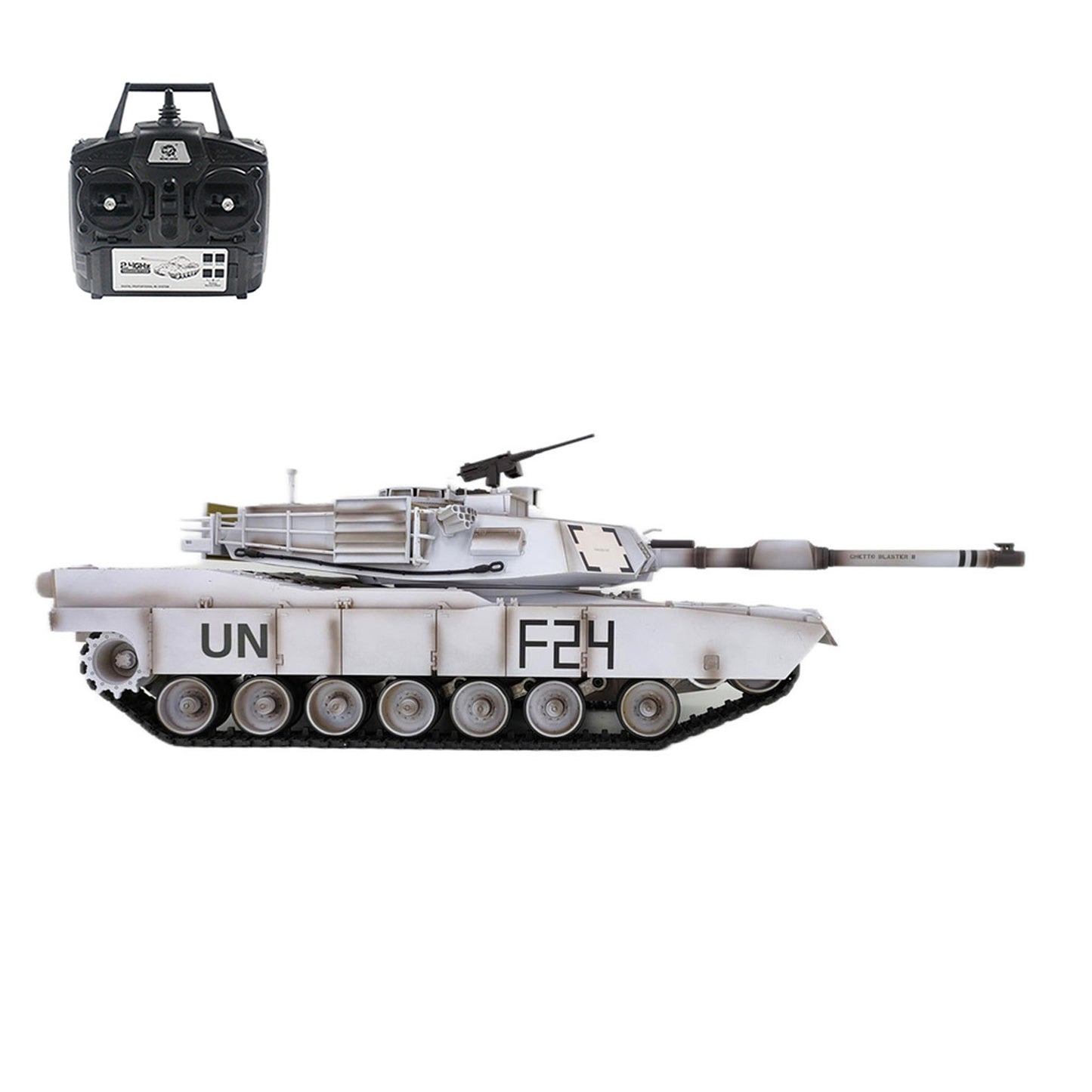 Henglong 1/16 7.0 RC Tank  M1A2 Abrams 3918 Barrel Recoil BB IR 320 Degree Turret Steel Gearbox Metal Wheels Battery Smoke Radio