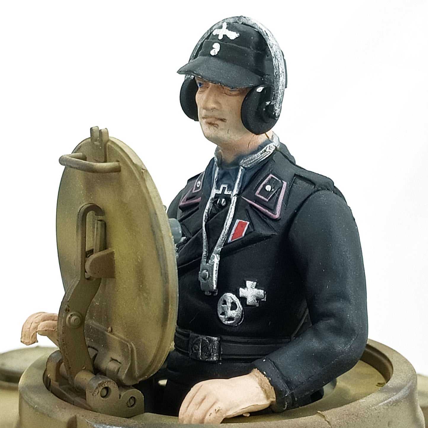 1/16 Soldier American German Russian Male Female Telescope Side Sitting Uniform For Remote Control Military Tank Model Parts