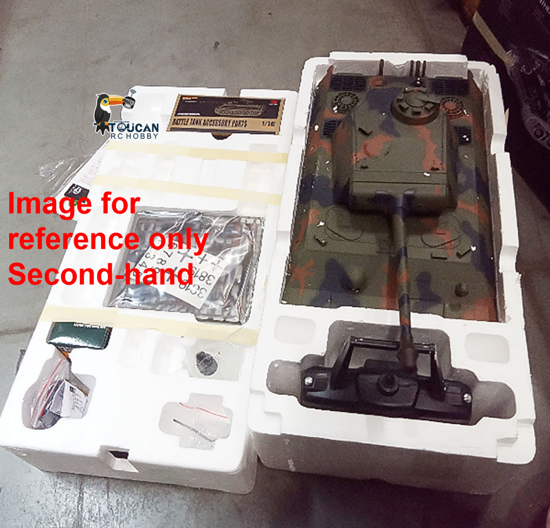 Fast Free Shipping Second Hand US Stock 2.4Ghz Henglong 1/16 7.0 Plastic Ver German Panther V RTR RC Tank 3819 Model
