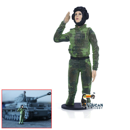 Russian Resin Female Soldier Figure Decoration Decoration Parts for DIY Heng Long 1/16 Scale RC Radio Control Tanks Model
