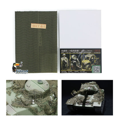Plastic High Density Camouflage Net for HengLong 1/16 3908 RC Tank Tiger I Challenger II Radio Control Military Model Parts