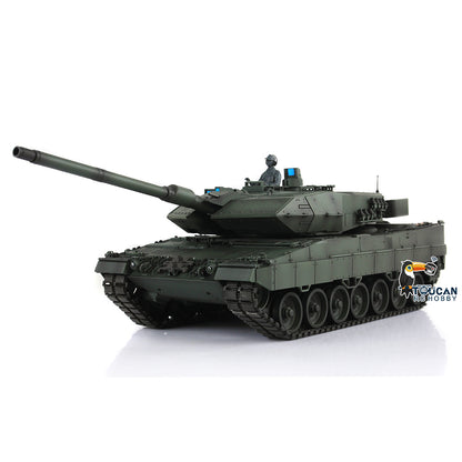 Henglong 1/16 7.0 Upgraded Ver German Leopard2A6 3889 RTR RC Tank Model IR BB Smoke Sound Steel Gearbox Metal Tracks Drive Idler Wheels