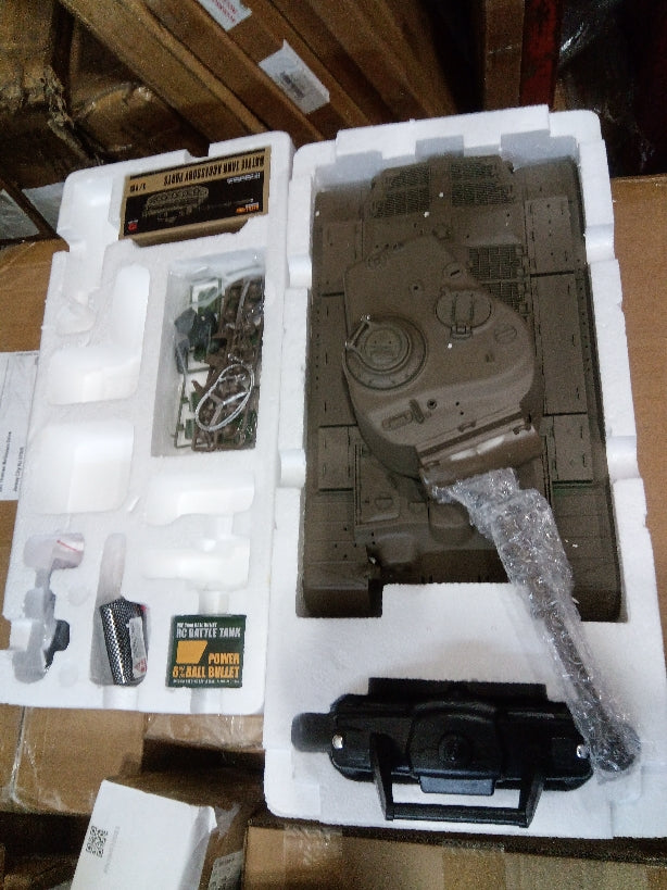 Fast Free Shipping Second Hand US Stock 2.4Ghz Plastic Henglong 1/16 3838 RTR RC Tank 7.0 M26 Pershing BB IR Smoke Sound Light