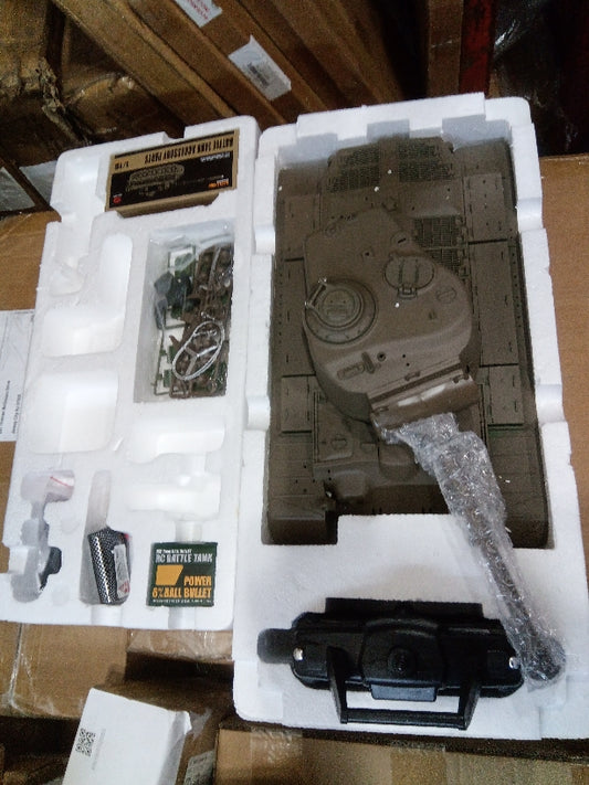 Fast Free Shipping Second Hand US Stock 2.4Ghz Plastic Henglong 1/16 3838 RTR RC Tank 7.0 M26 Pershing BB IR Smoke Sound Light
