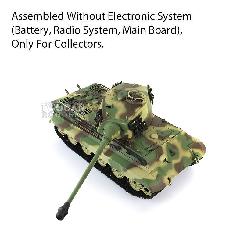 1/16 Henglong Plastic 3888A German King Tiger Henschel Static Tank Ornament Collection Display Model Without Electronic System