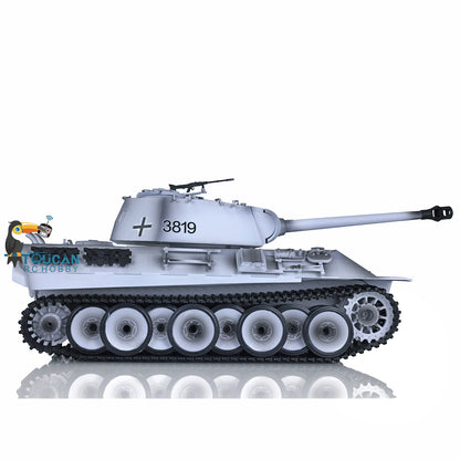 Henglong 1/16 TK7.0 Upgraded German Panther RTR RC Tank Model 3819 w/ FPV 360 Degrees Rotating Turret Metal Tracks Engine Sound