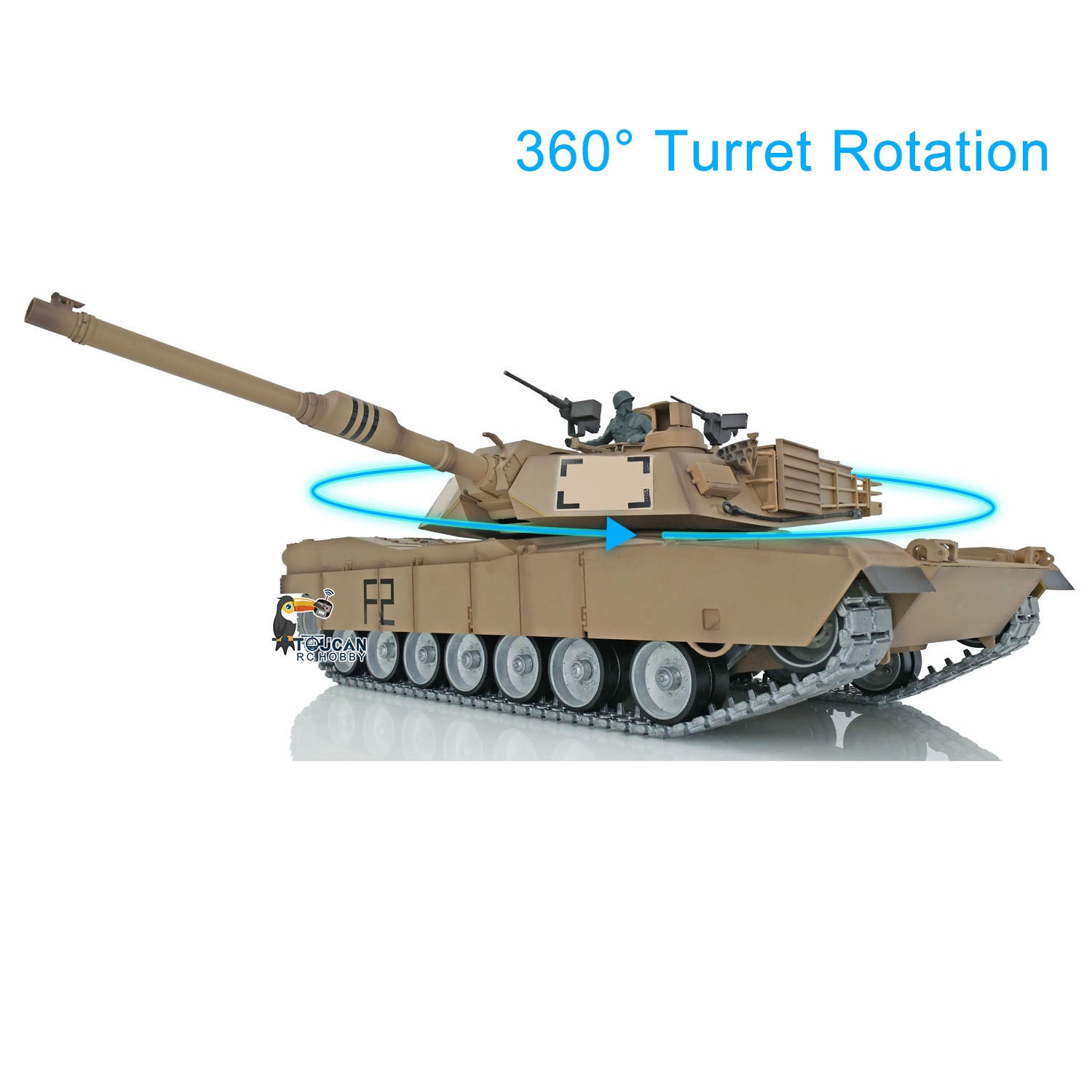 Heng Long 1/16 Full Metal Chassis Assembled RC Tank 3918 M1A2