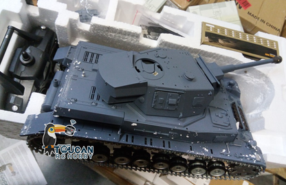 Fast Free Shipping Second Hand US Stock Henglong 1/16 7.0 3859 RTR RC Tank Panzer IV F2 360 Degree Turret BB IR Sound Light Metal Drive Road Wheels Idlers Tracks Gearbox
