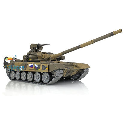 Henglong 1/16 7.0 Customized Russia T90 3938 RTR RC Tank Military Model 360 Degree Turret BB IR Smoke Metal Tracks Road Drive Idler Wheels Gearbox