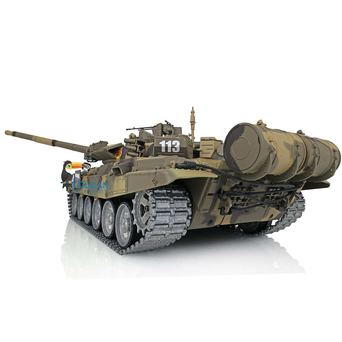 IN Stock Henglong 1/16 TK7.0 Profession Russian T90 3938 RTR RC Tank 360 Degrees Turret Red Eyes Smoke BB IR Metal Track Sprockets Idlers Road Wheels