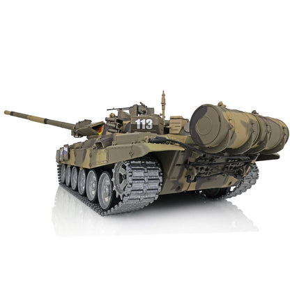 IN Stock Henglong 1/16 7.0 T90 3938 RTR RC Tank 360 Turret Twin-Pin Metal Track Wheels Red Eyes BB IR 360 Degree Turret Smoke Remote Control Military Vehicle