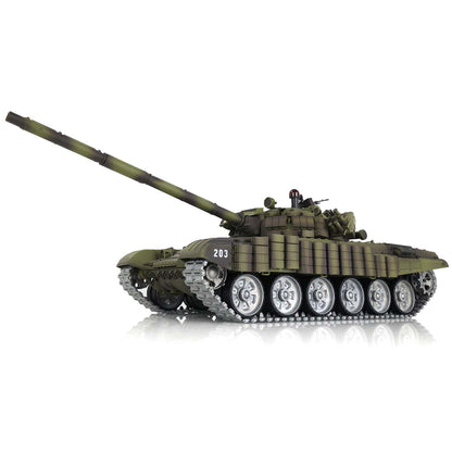 Henglong 7.0 1/16 3939 Russian T72 RTR RC Tank BB IR Smoke 360 Degree Turret Metal Tracks Road Drive Idler Wheel Gearbox Tracks